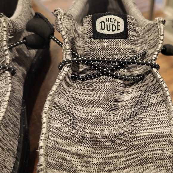 Hey Dude Mens Wally Sport Knit Loafera Shoes Dark Grey Size 8 - Picture 7 of 7